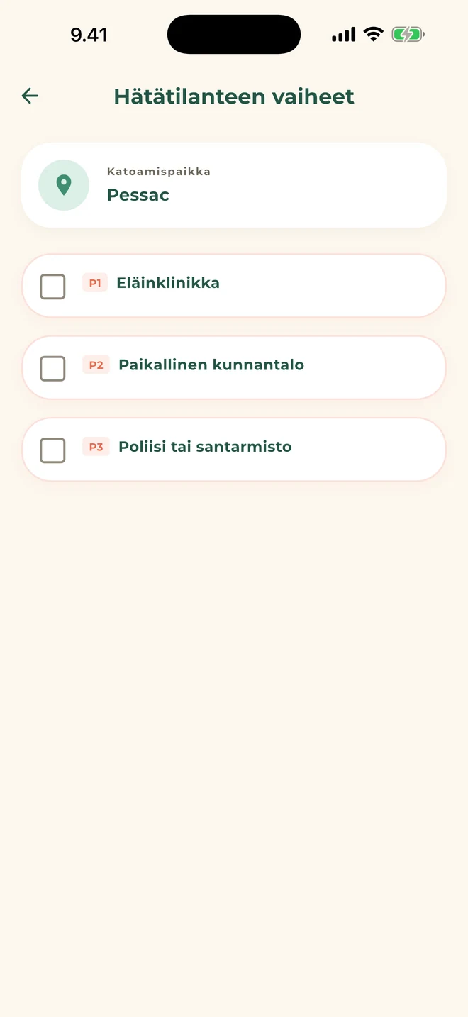 Toimintaohjeet hätätilanteessa
