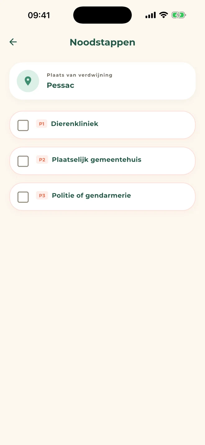 Noodchecklist