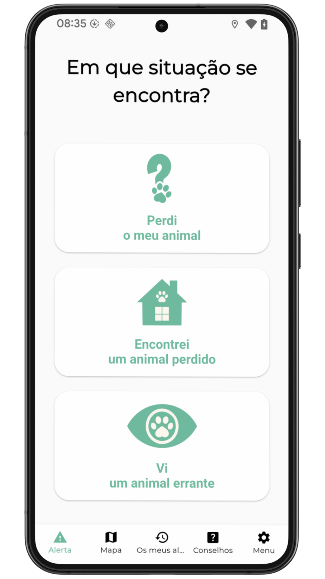 Relatórios de Animais
